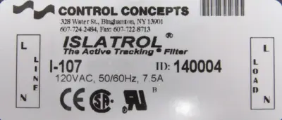 NEW ISLATROL I-107 ACTIVE TRACKING FILTER I107