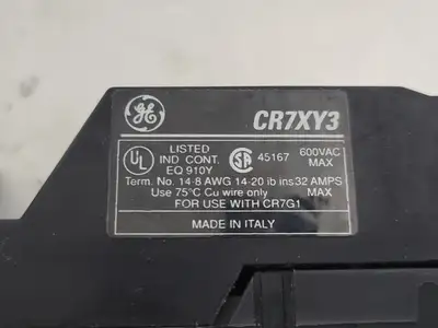 Used GENERAL ELECTRIC CR7G1WS Misc Electrical & Power Parts British Columbia CA | Lenmark #248472