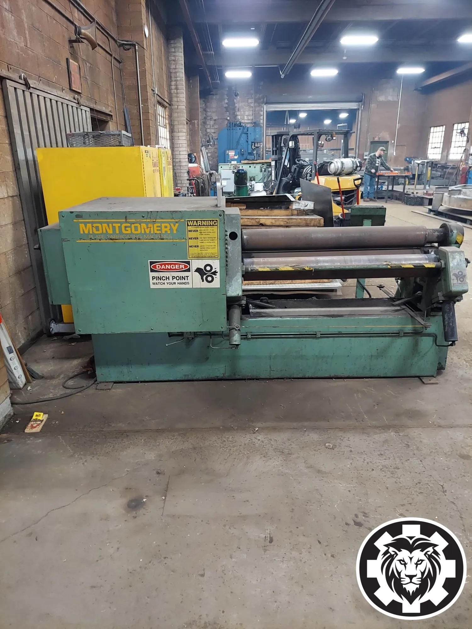 JM Montgomery 4R-4825 4-Roll Hydraulic Plate Roll, 1980
