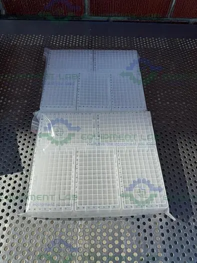 NEW 3 BOXES - VWR 76329-996 DEEP WELL PLATE 2.2 ML SQUARE WELL, V-BOTTOM, NATURAL