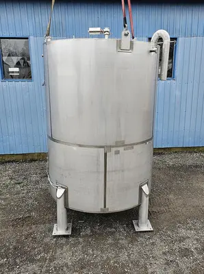 Used ADI Laval 2100 Gallon Tank, 304 Stainless Steel