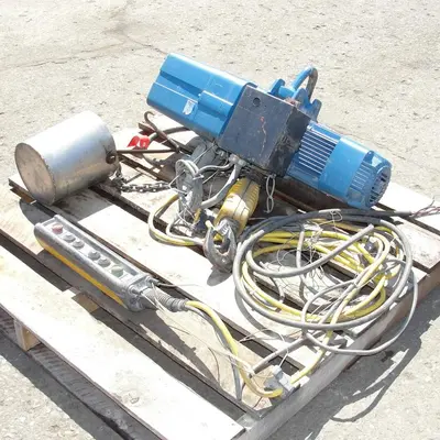 SPC6170  Material Handling Equipment chain hoist, 2000 lbs. Demag 13' long chain