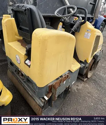 Used 2015 WACKER NEUSON RD12A Tandem Rollers New Jersey US | Proxy Equipment #1385373