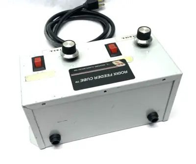 Used Rodix Plus Feeder Cube Dual Control Unit 10A Unit A, 5A Unit B, 121-13 Industrial Controls Michigan US | Maverick Industrial Sales #1402198