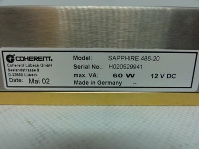 USED COHERENT SAPPHIRE 488-20