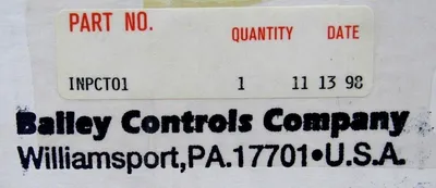 NEW SEALED BAILEY CONTROLS INPCT01 TRANSFER MODULE