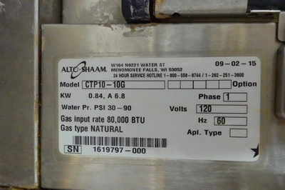 USED Alto-Shaam CTP10-10G