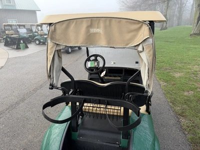 (1) 2017 E-Z-Go golf cart with a Kawasaki gas engine, model 625111G01, includes canopy, ball cover, ...
