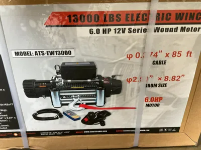 Used ATS POWER ATS-EW13000 13,000 LB ELECTRIC WINCH Winches Michigan US | Miedema Asset Management Group #1321296