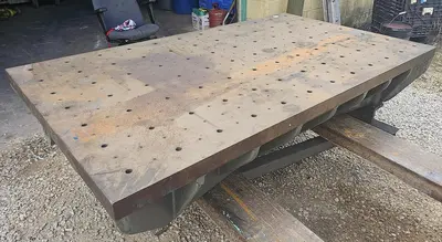 6' x 42" Heavy Duty 2" Thick Top Cast Iron Setup Fixture Table