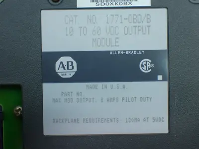 Used ALLENBRADLEY 1771OBD/B PLC Input & Output Ohio US | HGR 24 #879754
