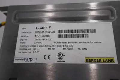 Bereger Lahr TLC511 F Servo Drive POSITIONING CONTROLLER 5 AMP STOCK B-724