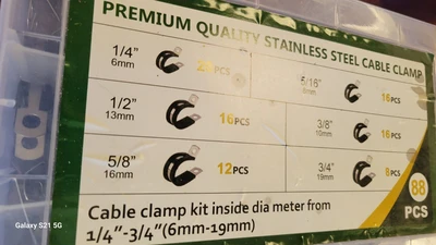 PARTIAL PREMIUM QUALITY STAINLESS STEEL CABLE CLAMPS