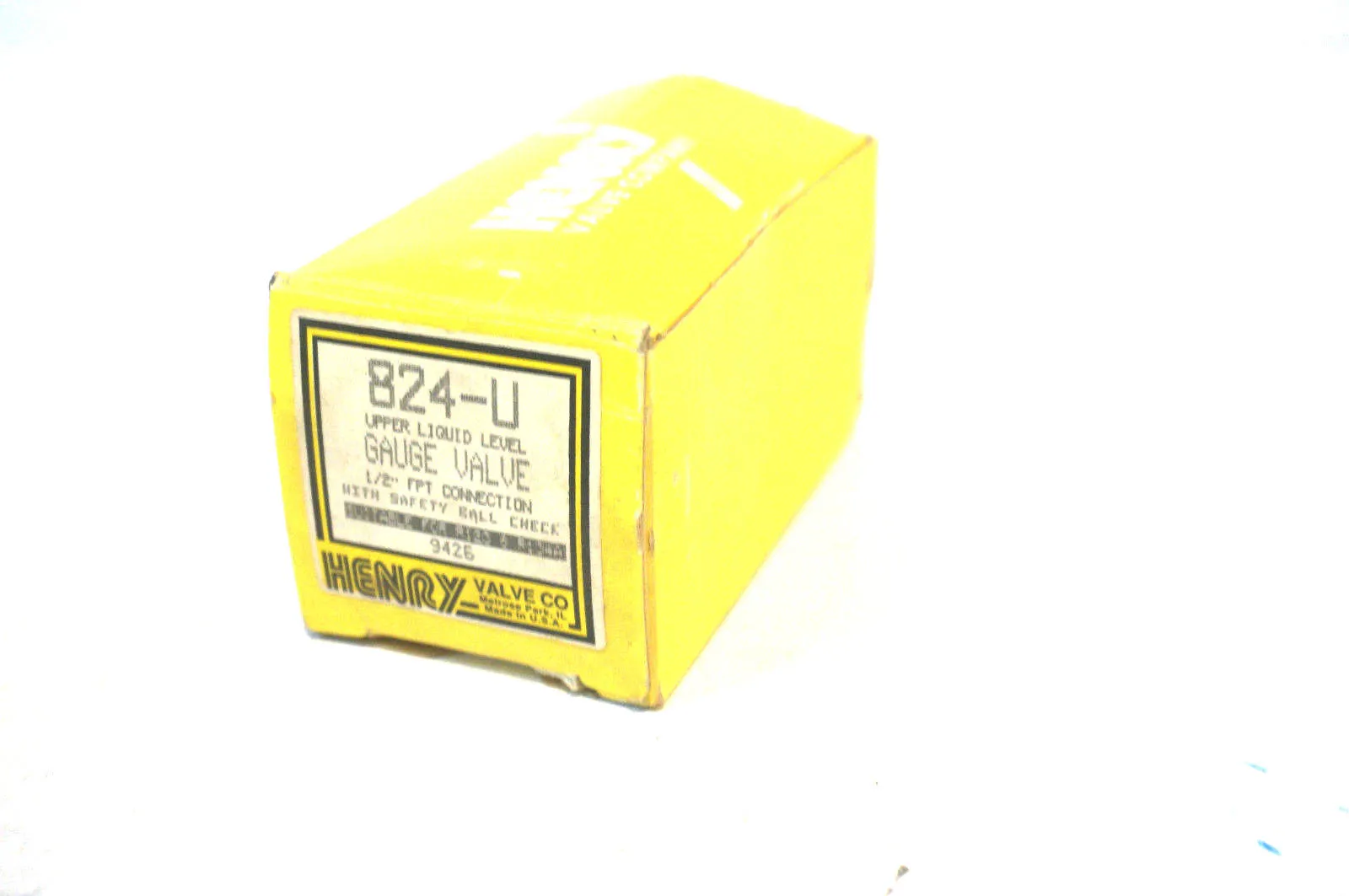 NEW HENRY VALVE CO. 824-U GAUGE VAVLE 1/2" 824U