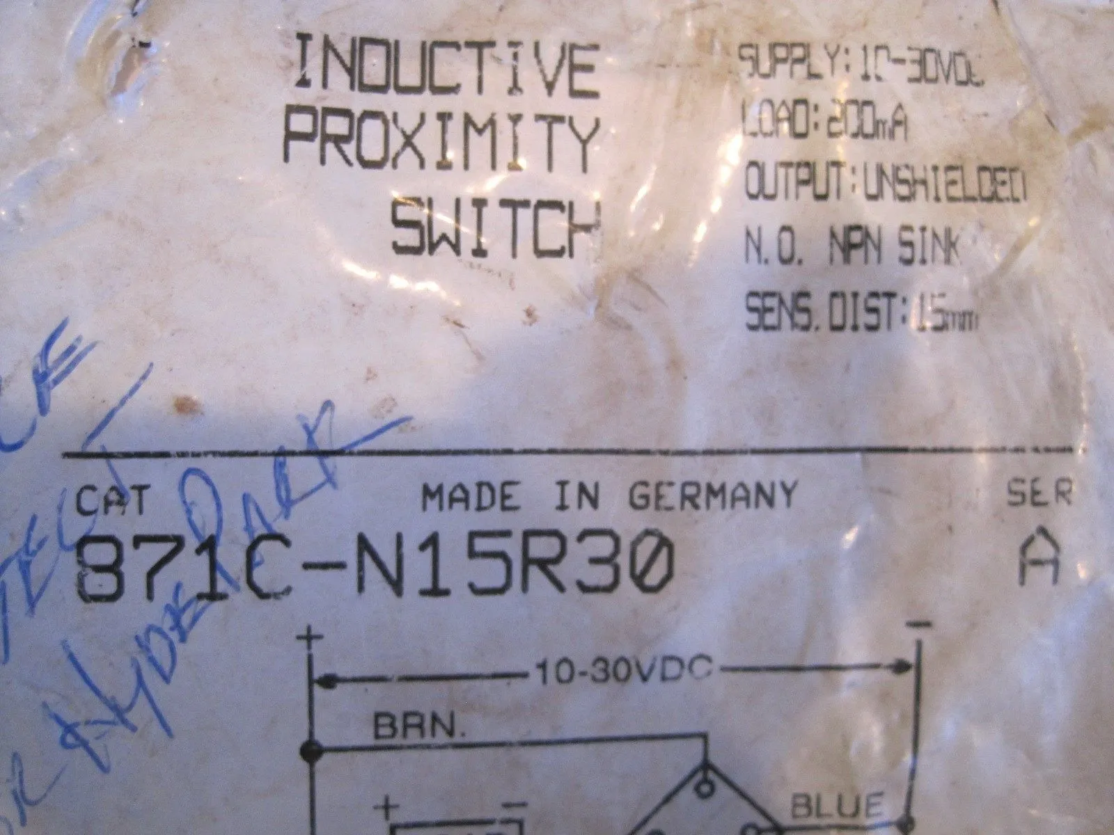 NEW ALLEN BRADLEY 871C-N15R30 PROXIMITY SWITCH 871CN15R30