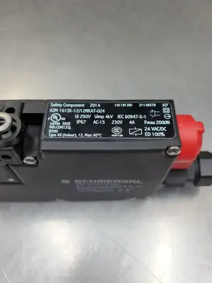 USED Schmersal AZM 161SK-12/12RKA-024 Safety Interlock Switch, Right Angle