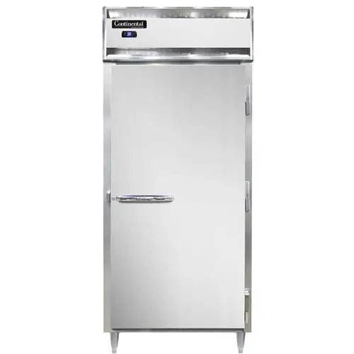 Continental D1RXSNSS 36 1/4" One Section Reach In Refrigerator, (1) Right Hinge Solid Door, Top Compressor, 115v