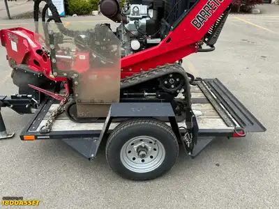 USED BARRETO 37-SG STUMP GRINDER WITH TRAILER