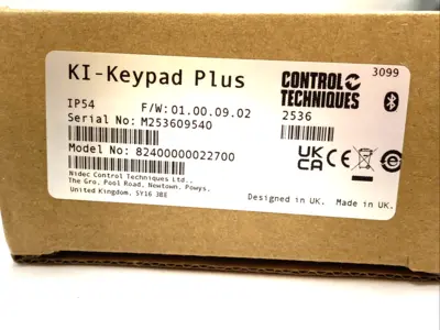 USED NIDEC CONTROL TECHNIQUES DRIVE KEYPAD GRAY KEKI-KEYPAD PLUS
