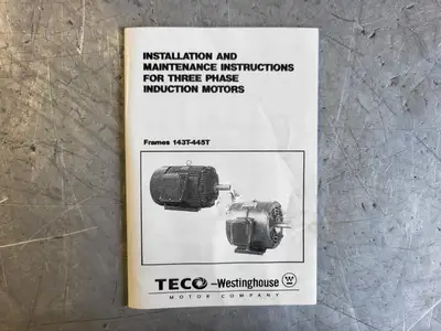 3/4 hp, 575 volts, 1750 rpm, Electric Motor