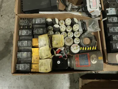 5 PALLETS OF ASSORTED ELECTRICAL AND COMPONENTS