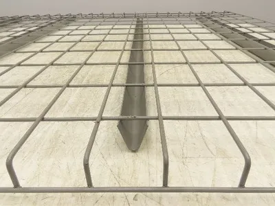 New Pallet Rack Wire Deck 48x58" Waterfall 4 Step Channel Racking 3000lb Mesh