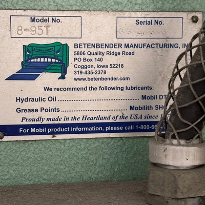 BETENBENDER 8-95 Press Brakes | SNL Machine Trader LLC (8)