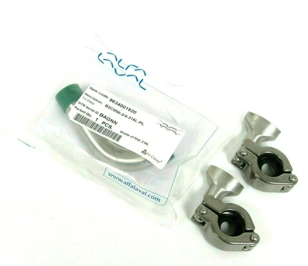 NEW ALFA LAVAL B2CMW-3/4-316L-PL ELBOW B2CMW34316LPL