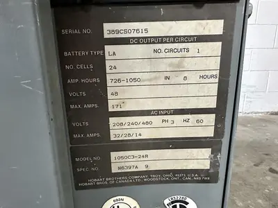 USED HOBART 1050C3-24R