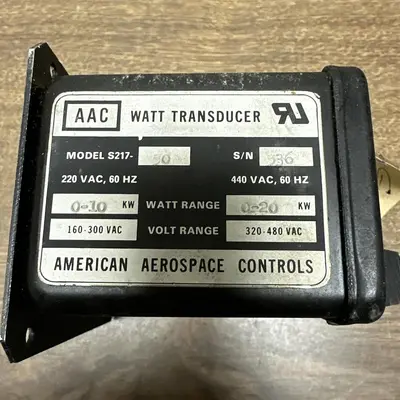 Used AAC S217-50 Transducers | Surplus Asset Holdings #1205601
