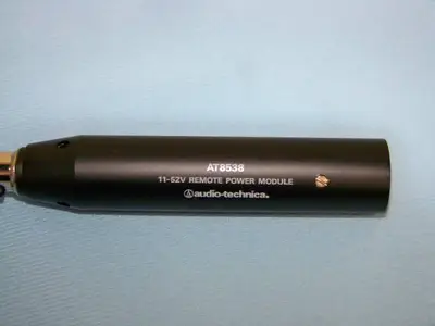 Audio-Technica AT8538 Phantom Power Module, Lavalier Microphone and Extension Cable