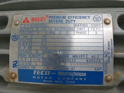 Durco pump model MK3 STD size 1K3x1.5-82/63RV with base and 575v motor, material CD4M