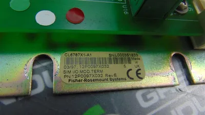 Fisher Rosemount CL6787X1-A1 Sim. I/O Terminator 12P0097X032 Rev. E Used