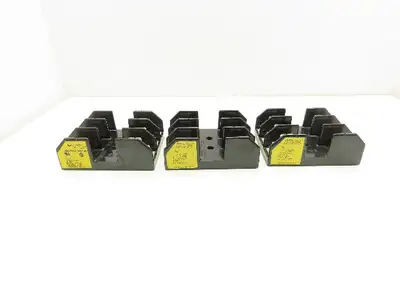 Bussmann J60100-3STR Fuse Holder Block 600V 100A 3 Pole Lot of 3