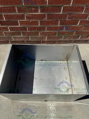 Unbranded Stainless Steel Weighing Bucket 32" x 16" x 24", 45 Gallon