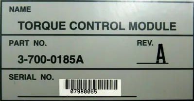 USED CINCINNATI MILACRON 3-700-0185A TORQUE CONTROL MODULE REV A 37000185A