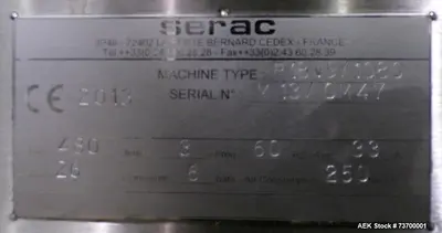 Used SERAC 18/6 Bottle Fillers Illinois US | Aaron Equipment #1355232