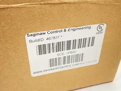 USED SAGINAW CONTROL & ENGINEERING PUSHBUTTON ENCLOSURE 4" X 4"
