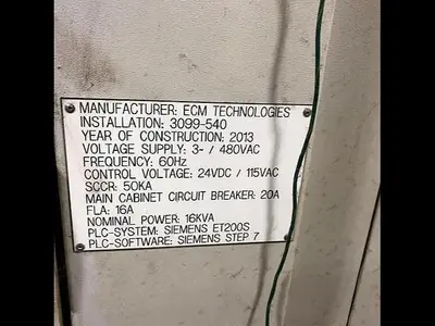 Used 2013 ECM TECHNOLOGIES VACUUM CARBURIZING FURNACE Furnaces | Harbor Machinery Inc. #1283335