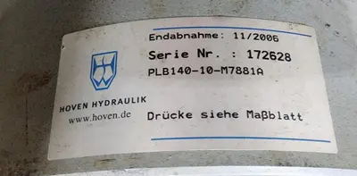 NEW HOVEN HYDRAULIK PLB140-10-M7881A