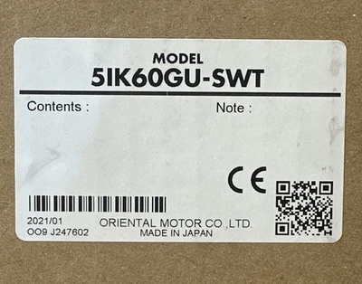 NEW Oriental Motor 5IK60GU-SWT