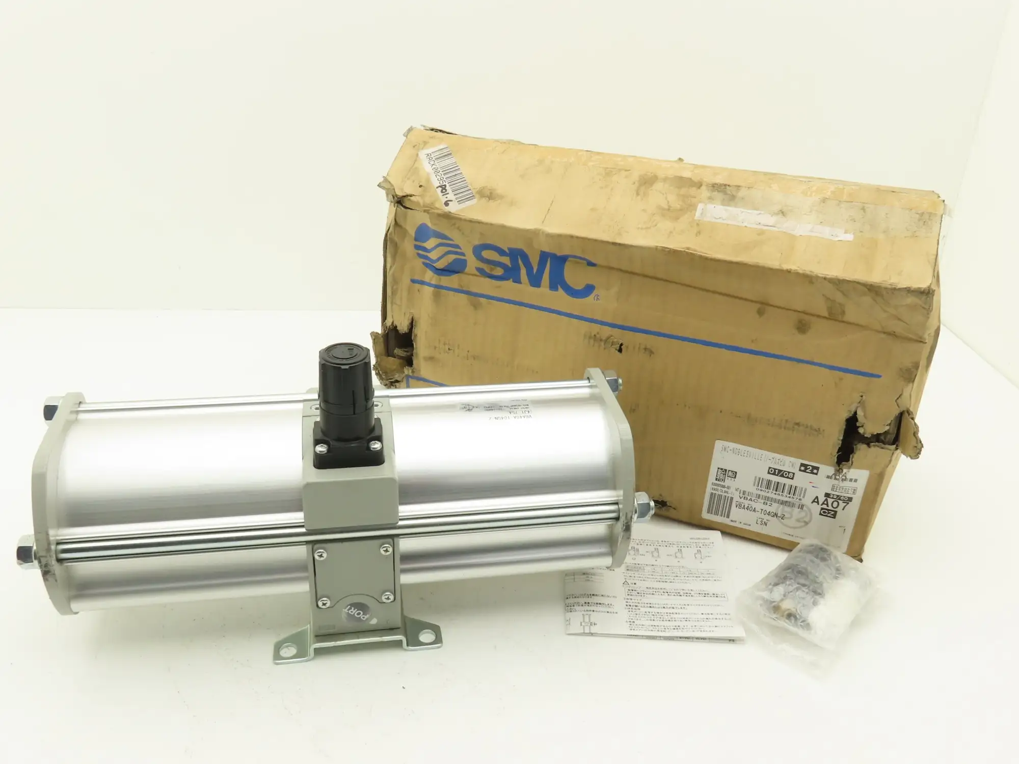 SMC VBA40A-T04GN-Z Booster Regulator 0-145psi 1/2"NPT
