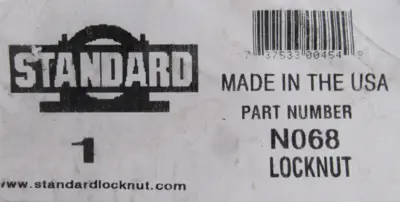 NEW STANDARD N068 LOCKING NUT 15-3/4" OD