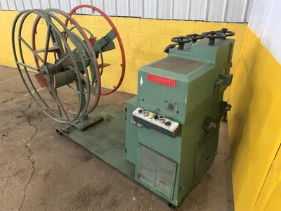 4.7" X .040" BRUDERER MODEL #12120B 19 ROLL PRECISION LEVELER & DOUBLE END UNCOILER: STOCK 13024