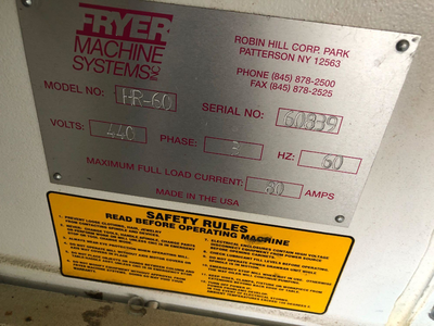 USED FRYER HR-60