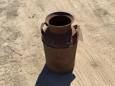 large vintage milk can