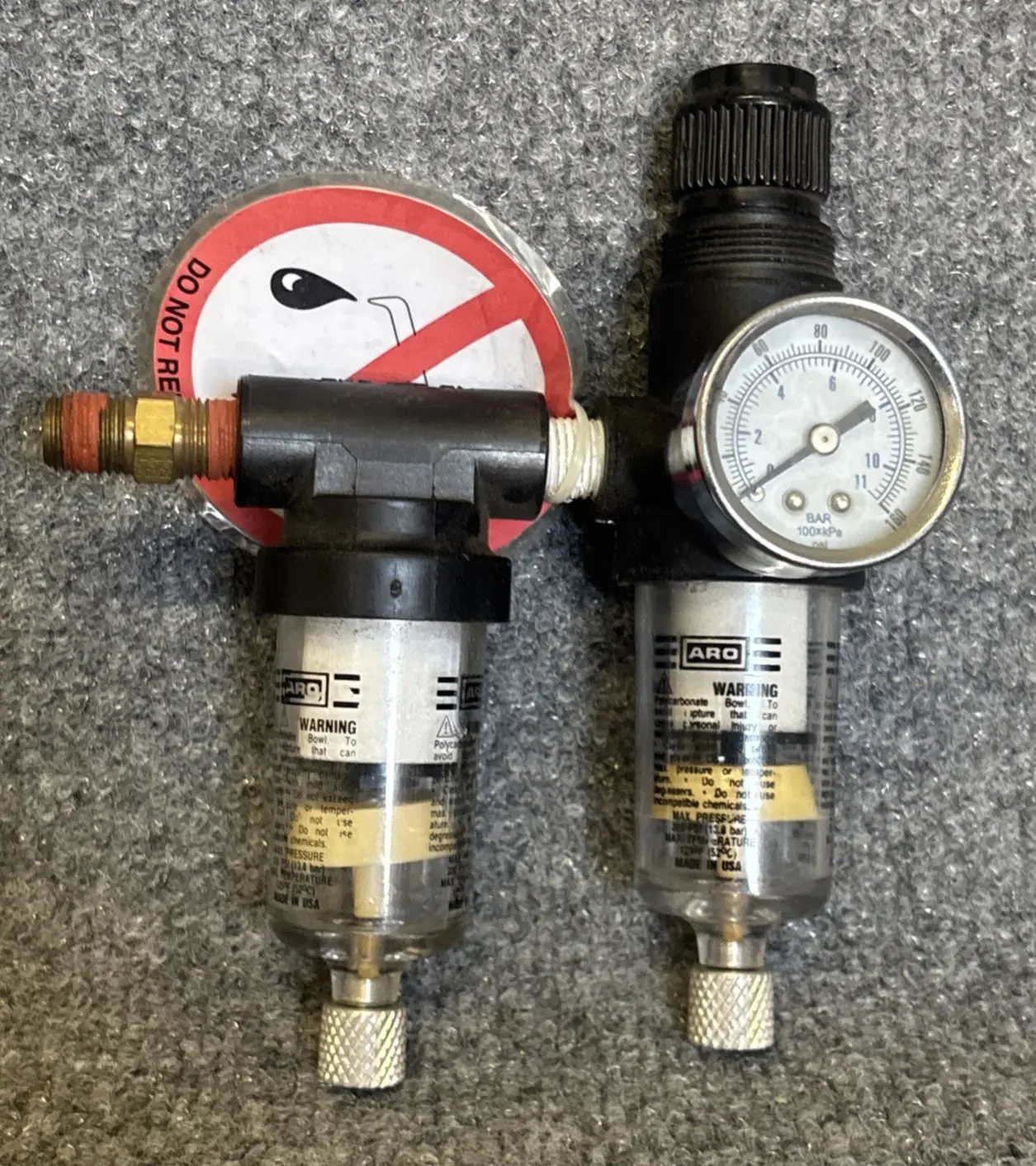 Used Ingersoll Rand ARO 129121-704 & 129121-301 Air Pressure Regulators California US | Davliegogo LLC #1707433