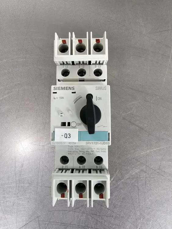 Used Siemens 3RV1721-1JD10 SIRIUS Manual Motor Starter, 10Amp Starters South Carolina US | Palmetto Automation #1158909