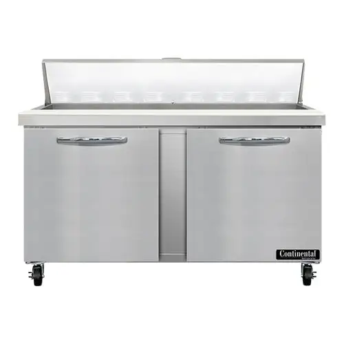 Continental SW60N16 60" Sandwich/salad Prep Table W/ Refrigerated Base, 115v