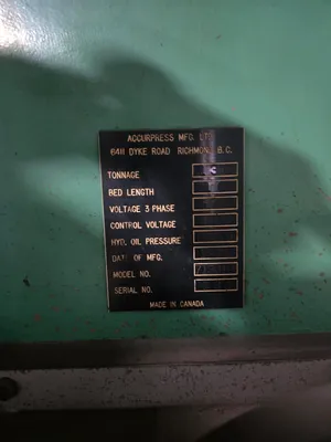 1985 ACCURPRESS 713010 Press Brakes | Machinery Network (4)